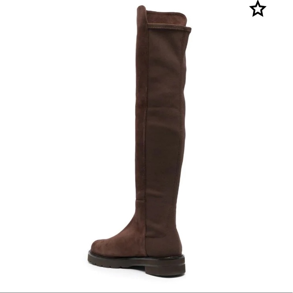 Stuart Weitzman 50/50 suede boots- brown